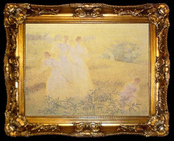 framed  Philip Leslie Hale Girls in Sunlight (nn02), ta009-2